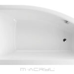 M-Acryl Minima aszimmetrikus akril kád jobbos 160X95