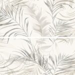 Cersanit Lamia Color White Softy Leaves White Inserto Rect. Dekorcsempe 58×89